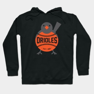 Baltimore Orioles Bird by Buck Tee Originals Hoodie